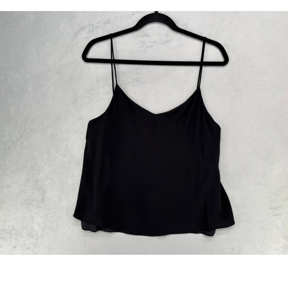 Alexis Black Layered V-Neck Spaghetti Strap Camisole Top Small
